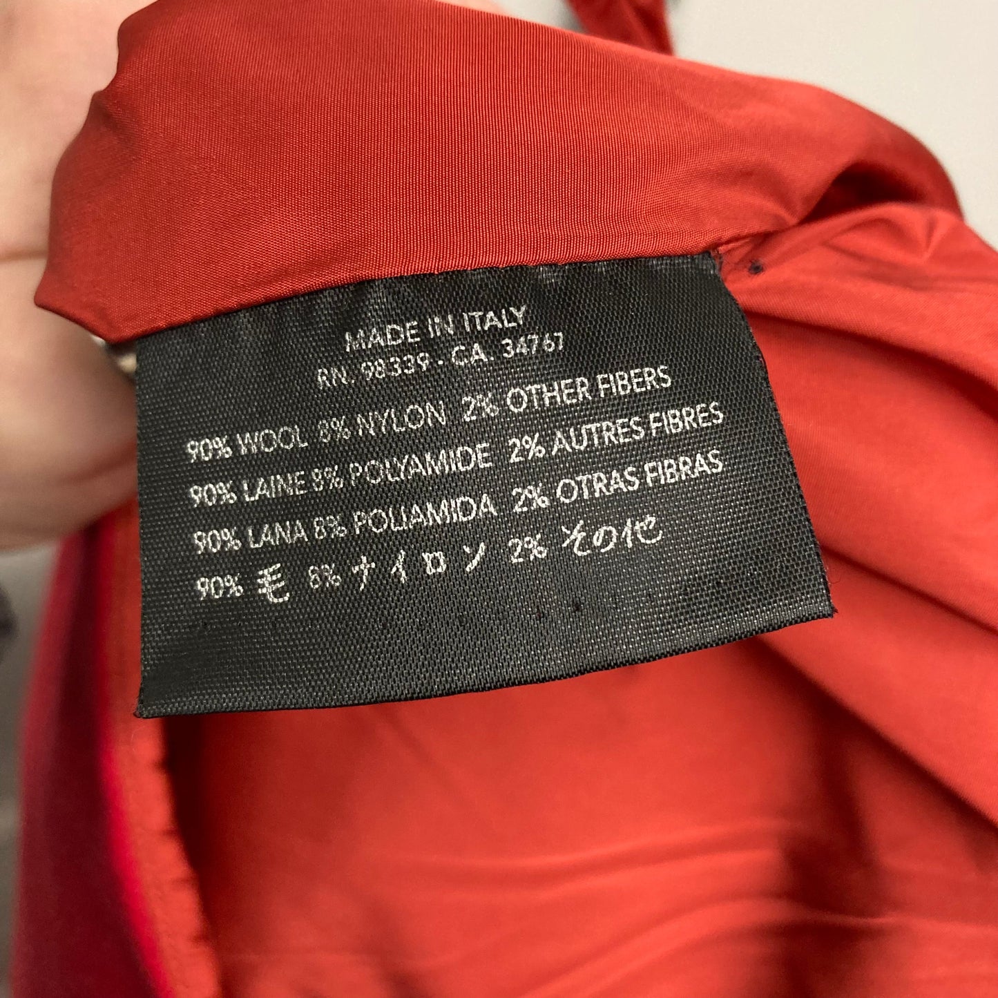 Skirt Luxury Designer By Prada In Red, Size:2.  Size 38