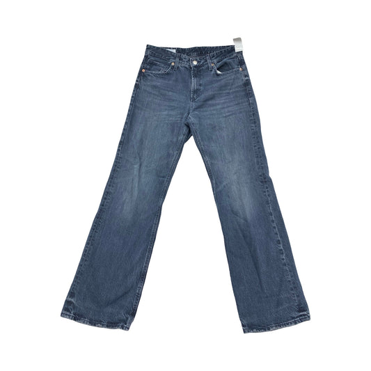 Jeans Wide Leg By Zara In Blue Denim, Size:8