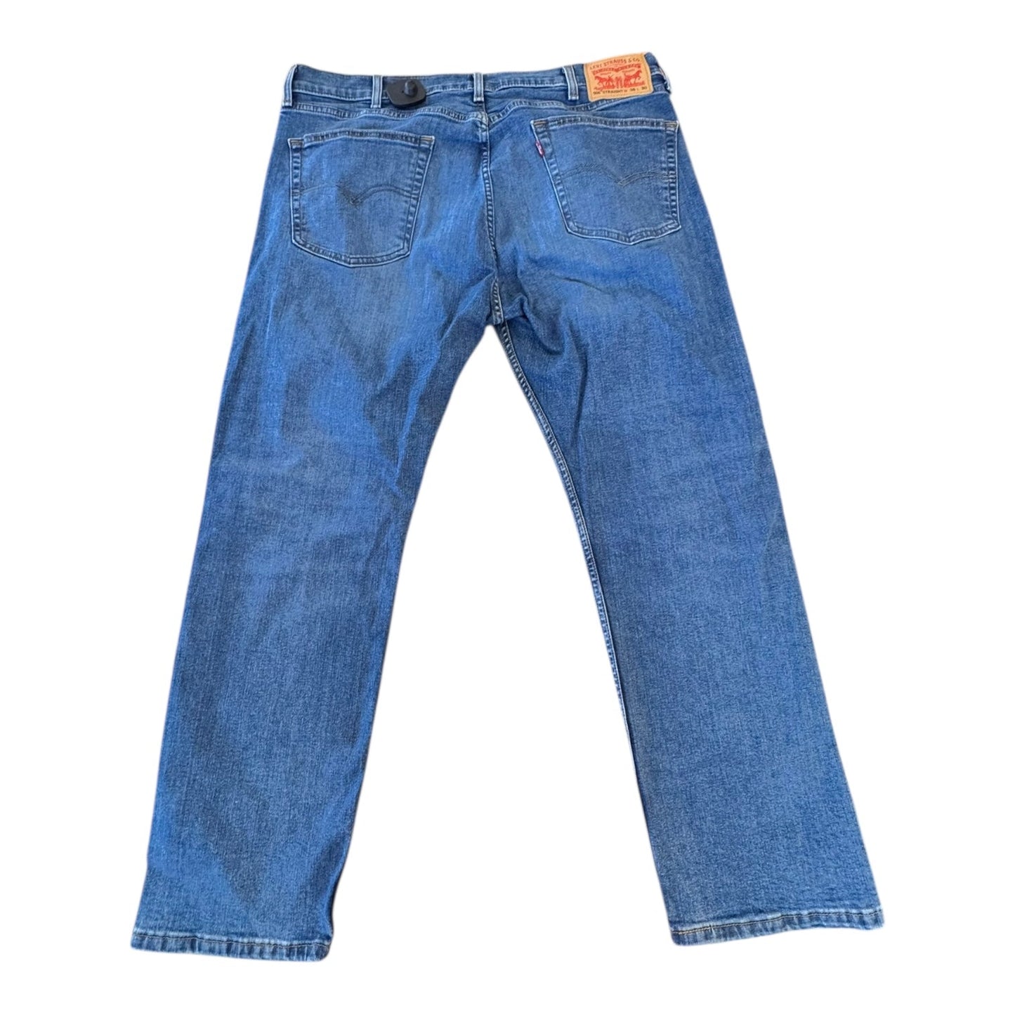 Jeans Straight By Levis In Blue Denim, Size:22