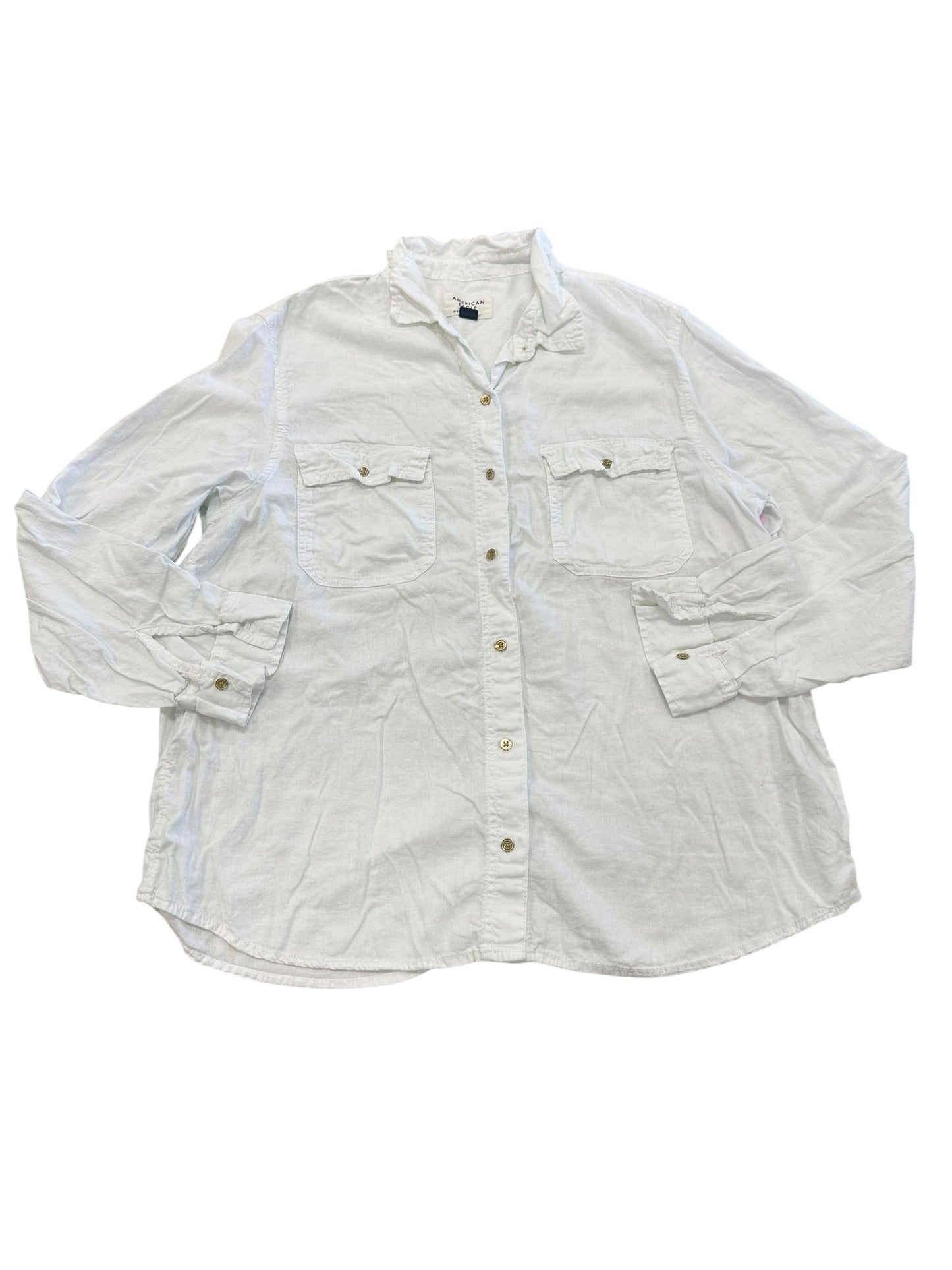 Top Ls By American Eagle In White, Size:L