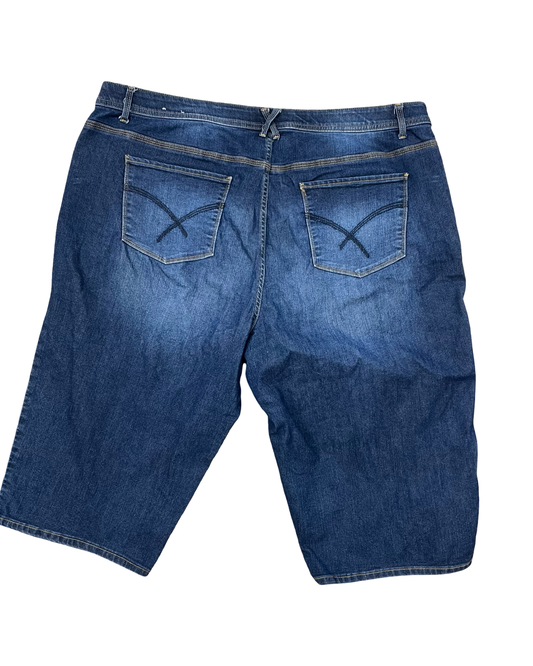 Jeans Cropped By Cj Banks In Blue Denim, Size:20