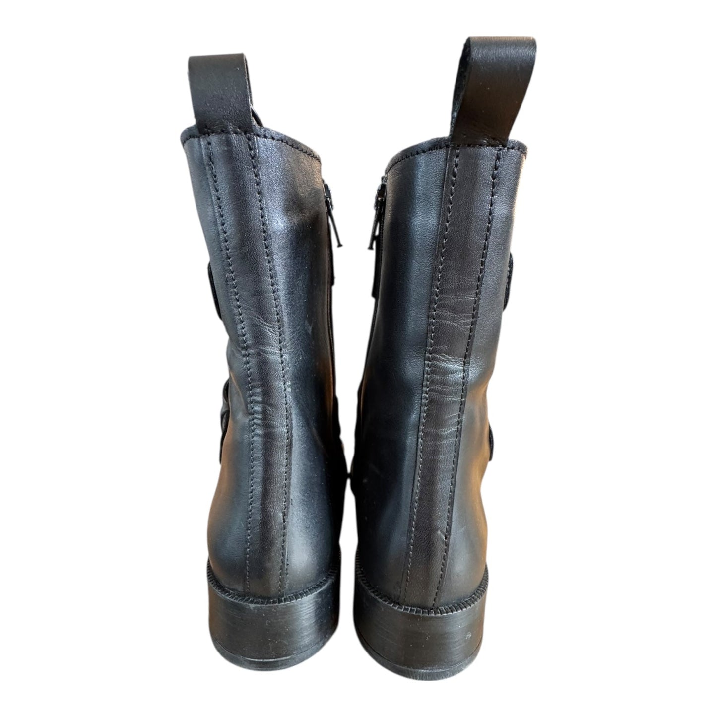 Boots Combat By EMANUELE CRASTO In Black, Size:9