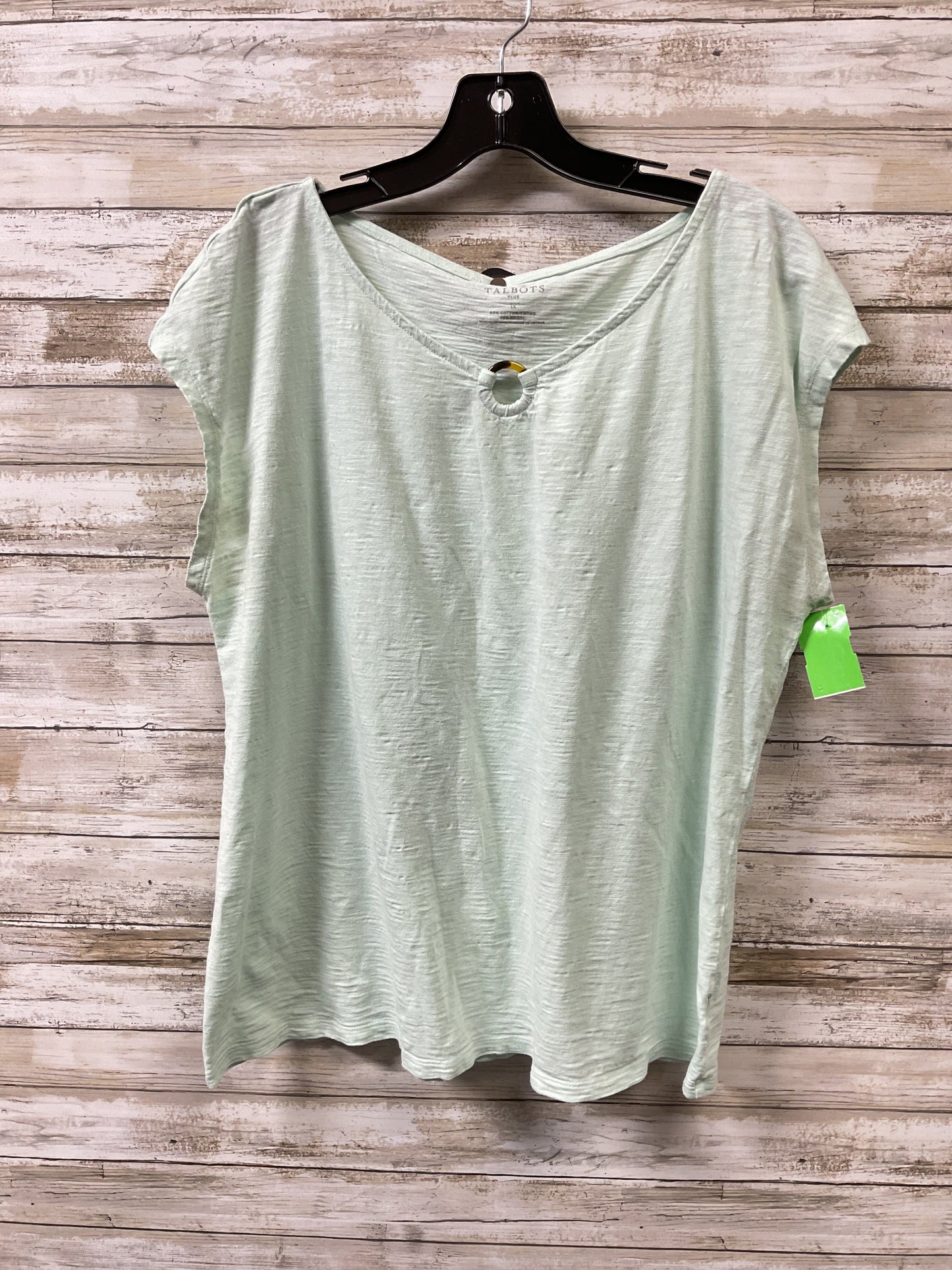 Top Ss By Talbots In Green, Size:1X