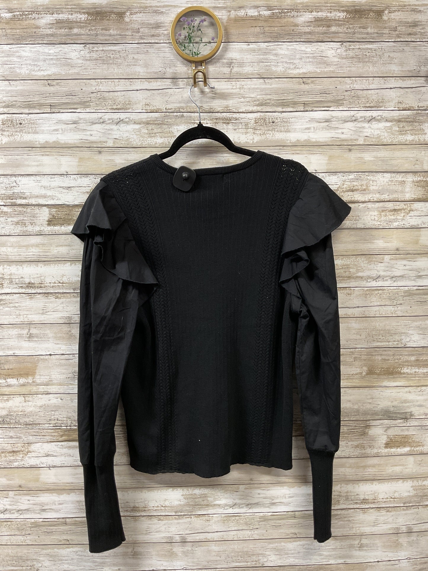 Blouse Designer By Halston In Black, Size:L