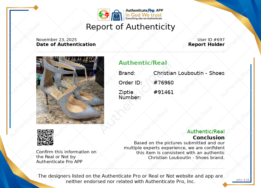 Shoes Luxury Designer By Christian Louboutin In Silver, Size: 6