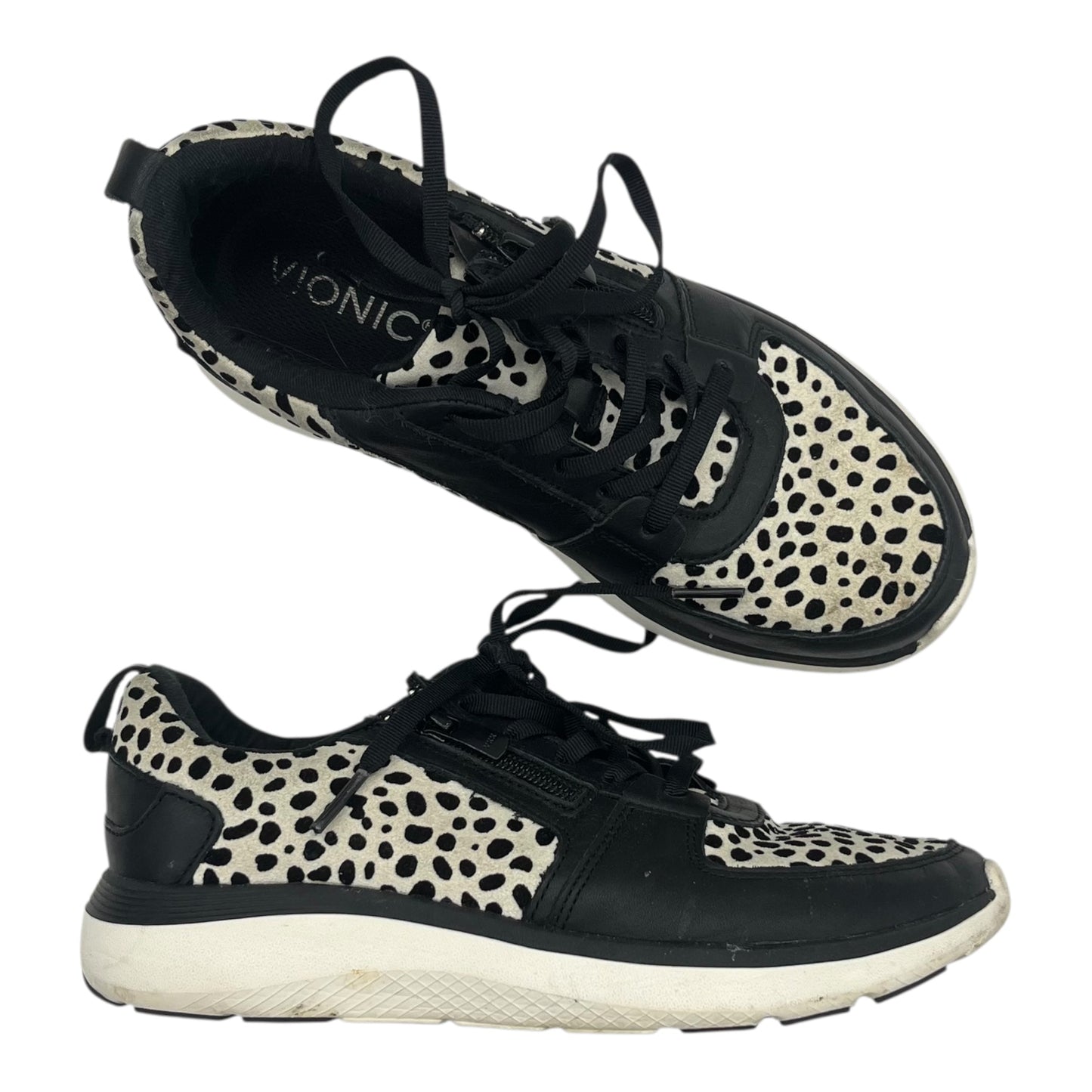 Shoes Sneakers By Vionic In Black & Cream, Size:6.5