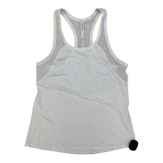 Athletic Tank Top By Lululemon In Ivory, Size:10