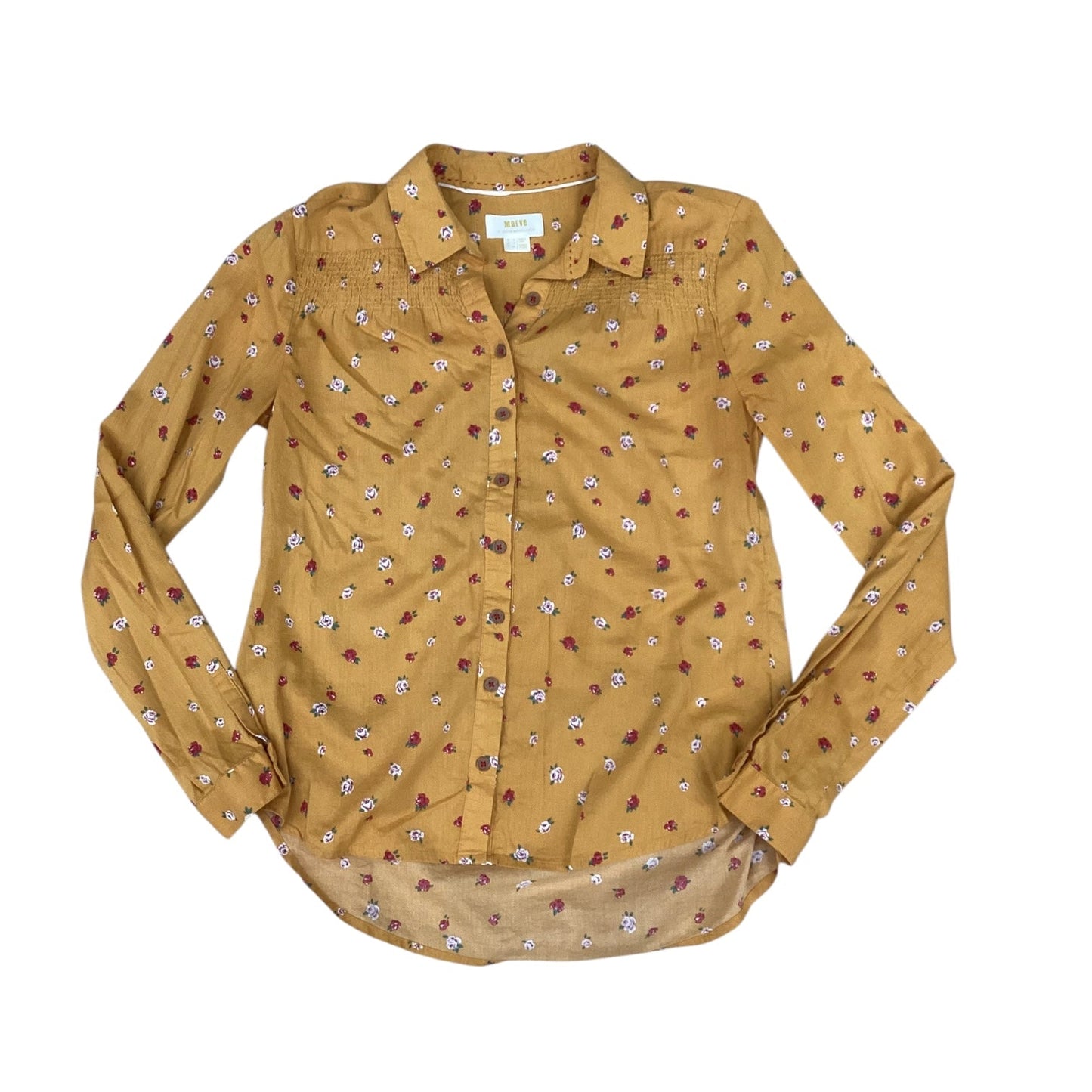 Top Ls By Maeve In Yellow, Size:Xs