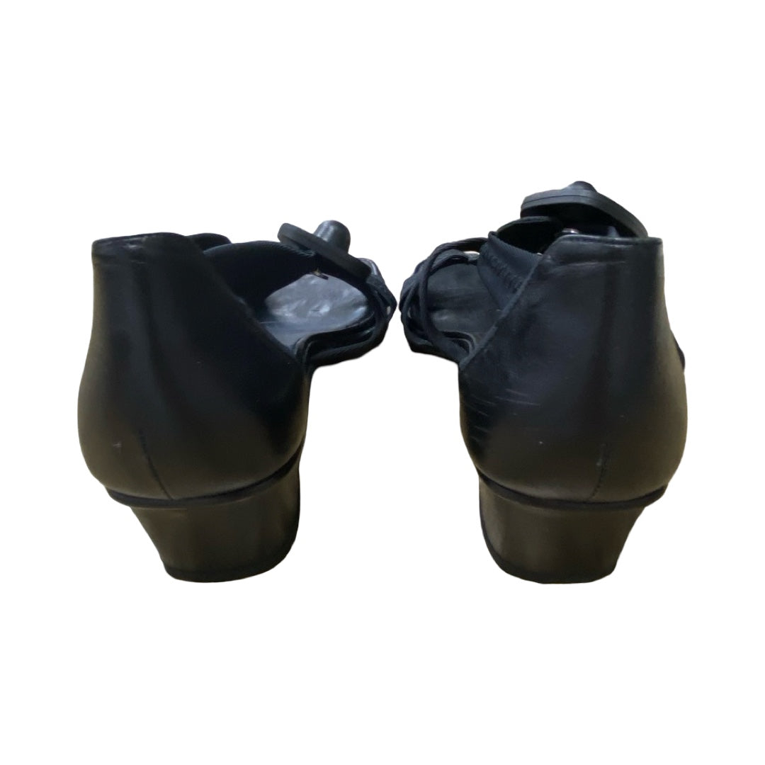 Sandals Heels Block By Donald Pliner In Black, Size:8
