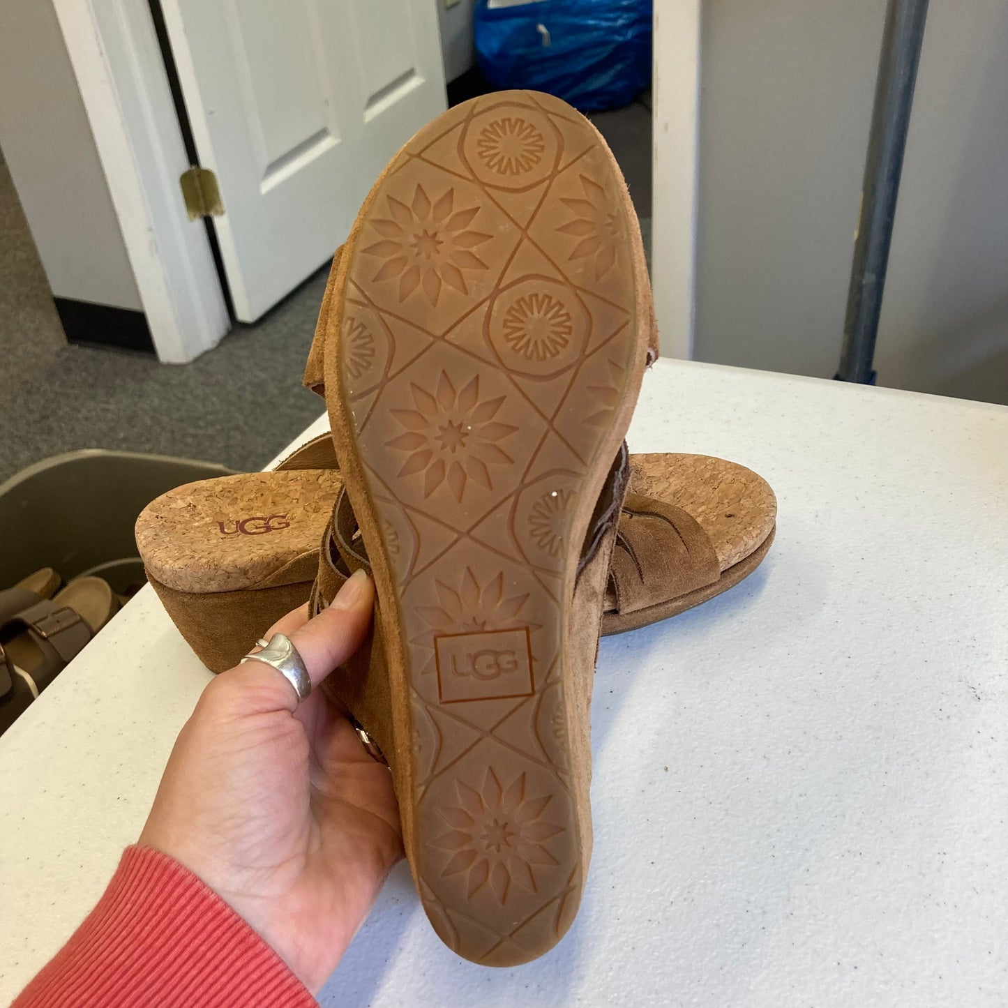 Sandals Designer By Ugg In Brown, Size:7.5