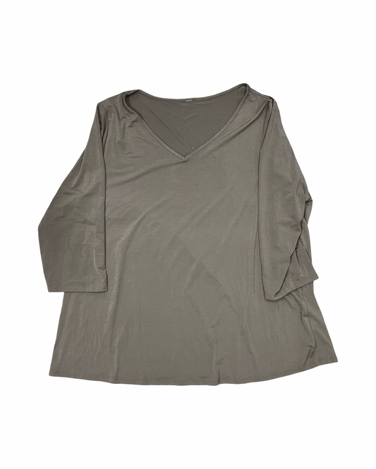 Top Ss By Clothes Mentor In Brown, Size:2X