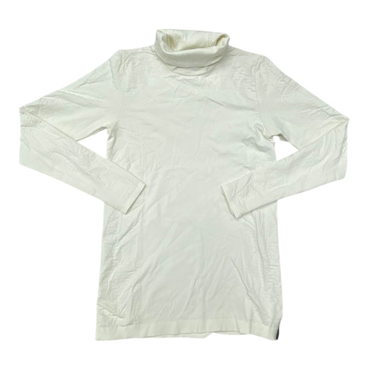 Athletic Top Ls Collar By Athleta In White, Size:L