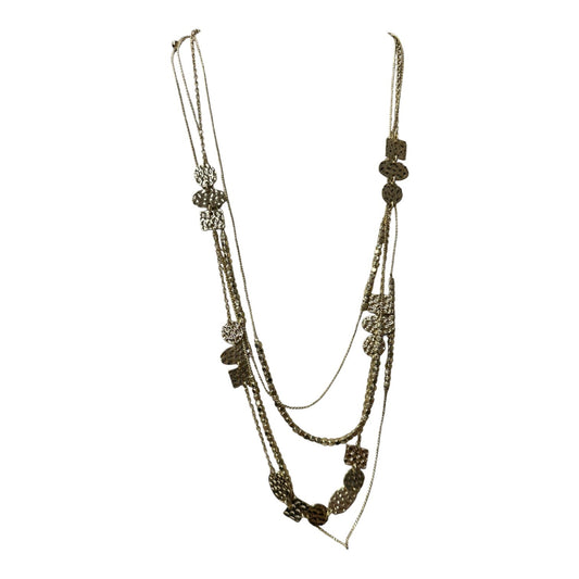 Necklace Lariat & Y-Drop By Apt 9 In Gold