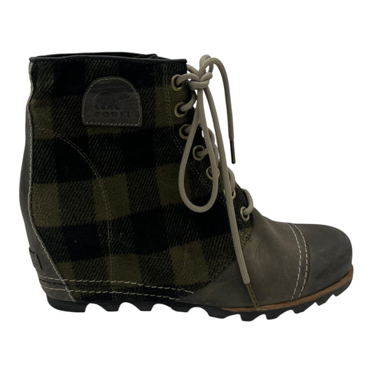 Boots Leather By Sorel In Black & Green, Size:12
