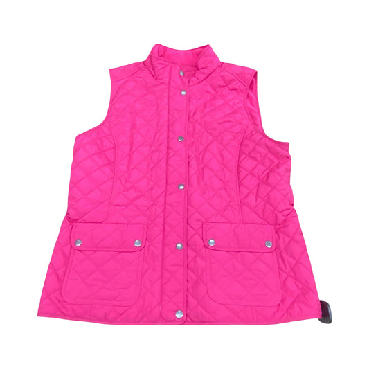 Vest Puffer & Quilted By Talbots In Pink, Size:L