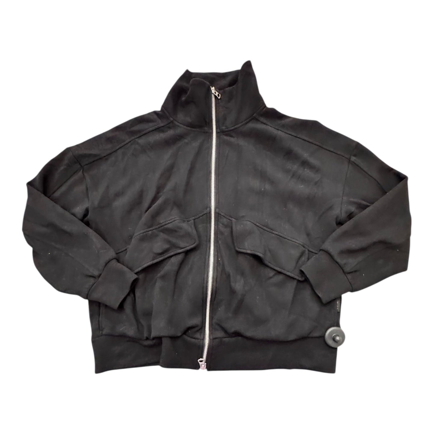 Athletic Zipped Up Sweatshirt By Varley In Black, Size:Xs (Oversized)
