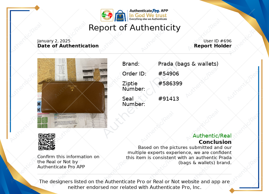 Wallet Luxury Designer By Prada, Size: Medium