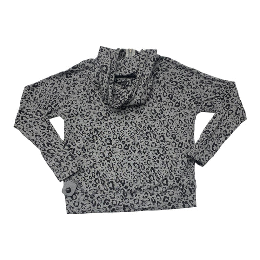 Athletic Top Ls Hoodie By Sundry In Black & Grey, Size:0