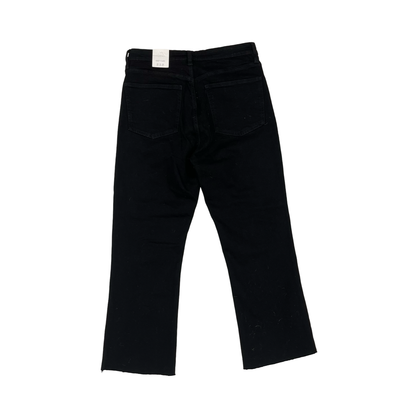 Jeans Cropped By Zara In Black, Size:12