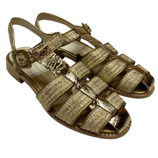 Shoes Flats By Dolce Vita In Gold, Size:8.5
