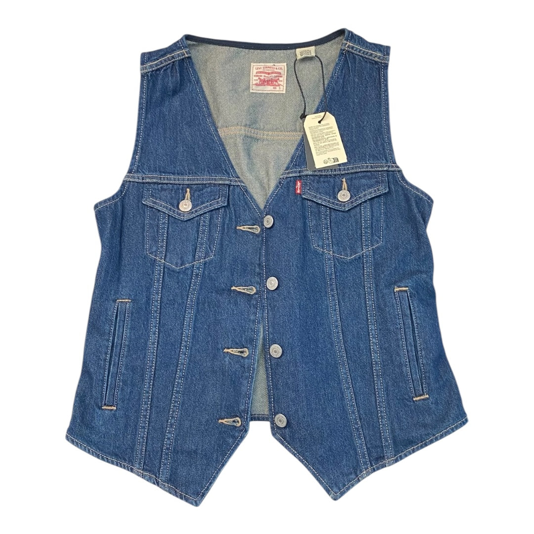 Vest Other By Levis In Blue Denim, Size:S