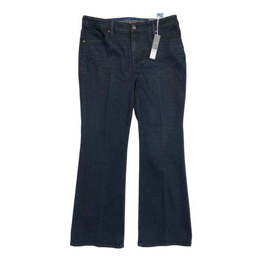 Jeans Straight By Chicos In Blue Denim, Size:10P