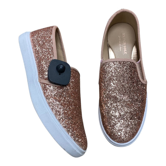 Shoes Flats By Cmc In Rose Gold, Size:9.5