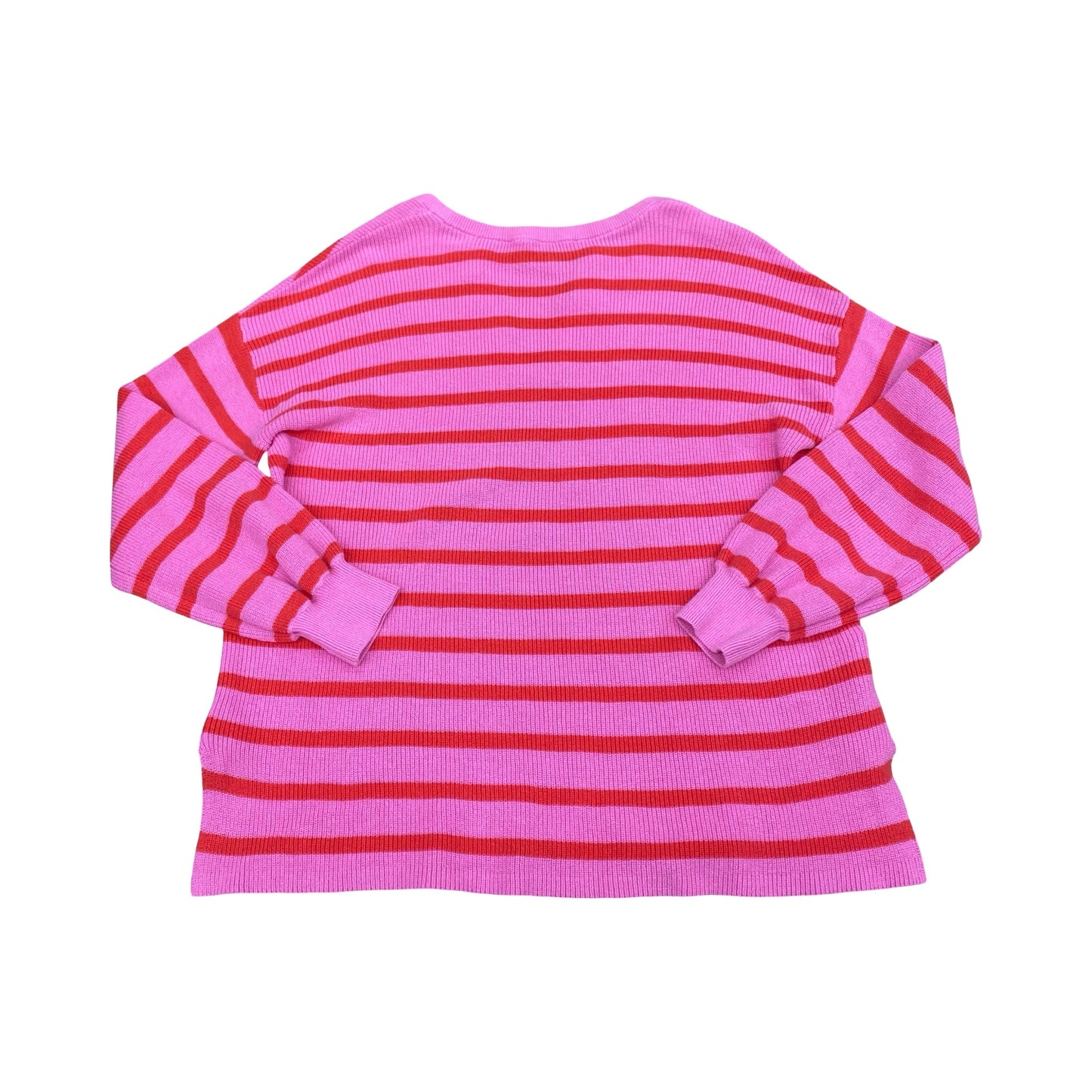 Sweater By Loft In Pink & Red, Size:S