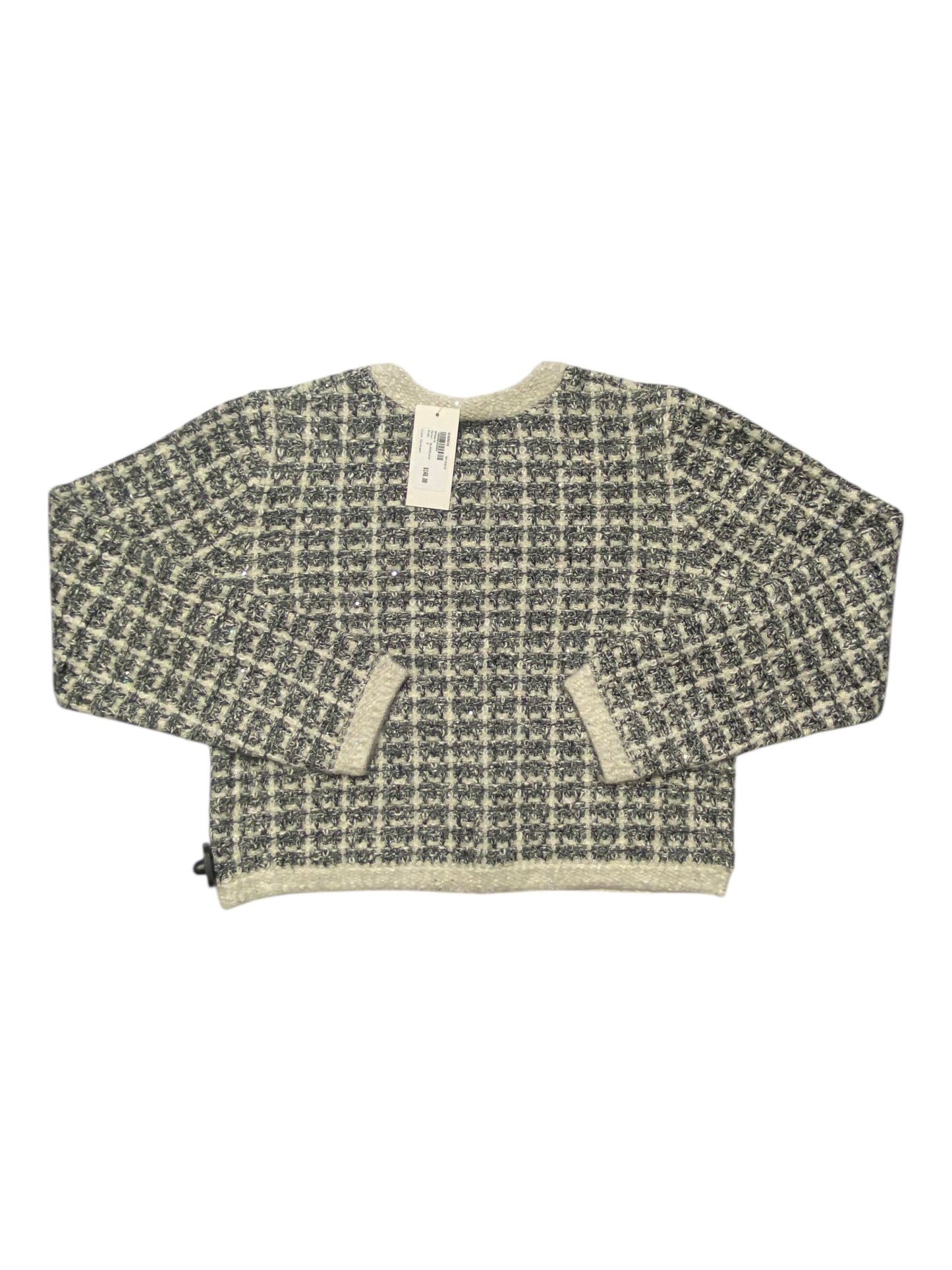 Sweater Cardigan By Splendid In Black & White, Size:S