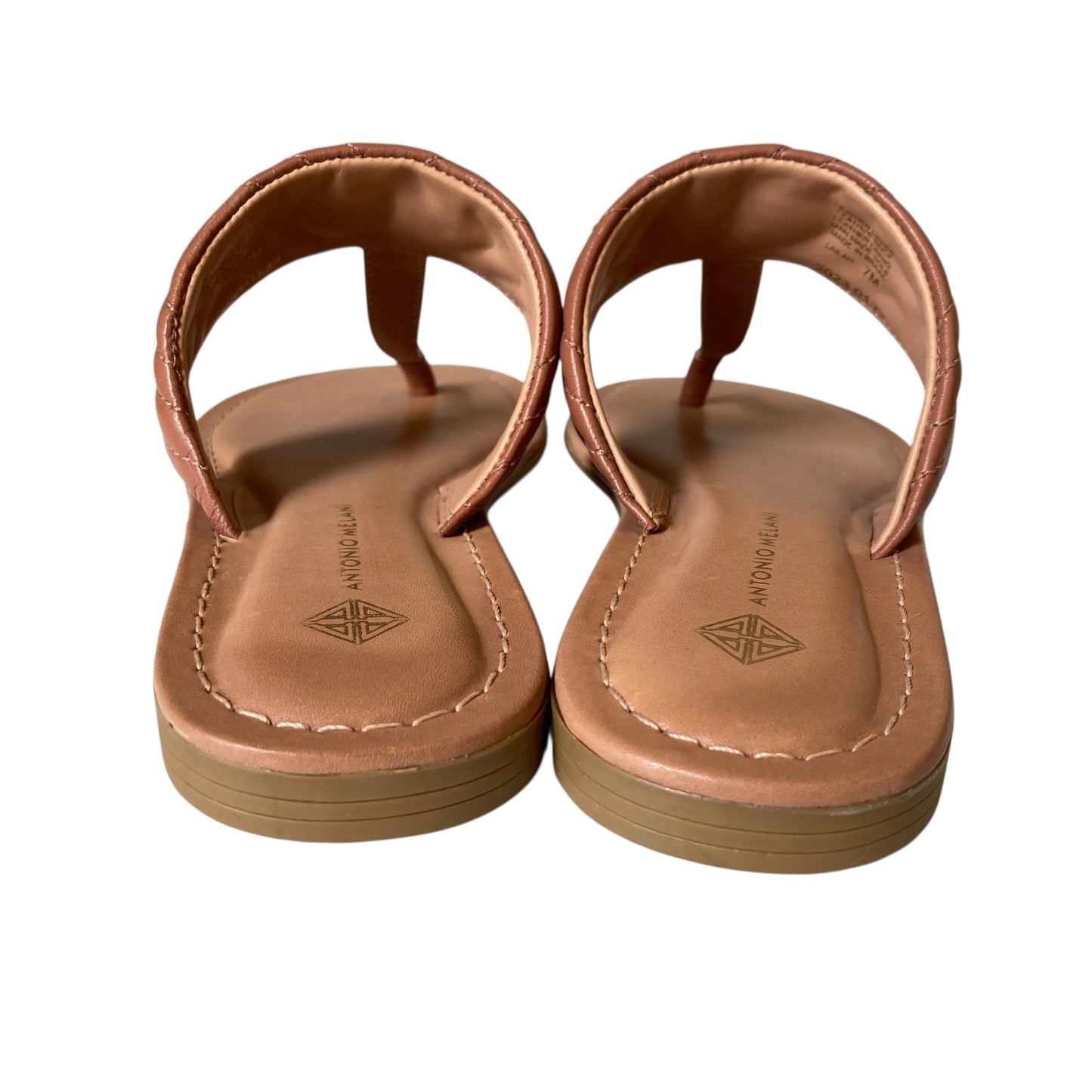 Sandals Flip Flops By Antonio Melani In Tan, Size:7