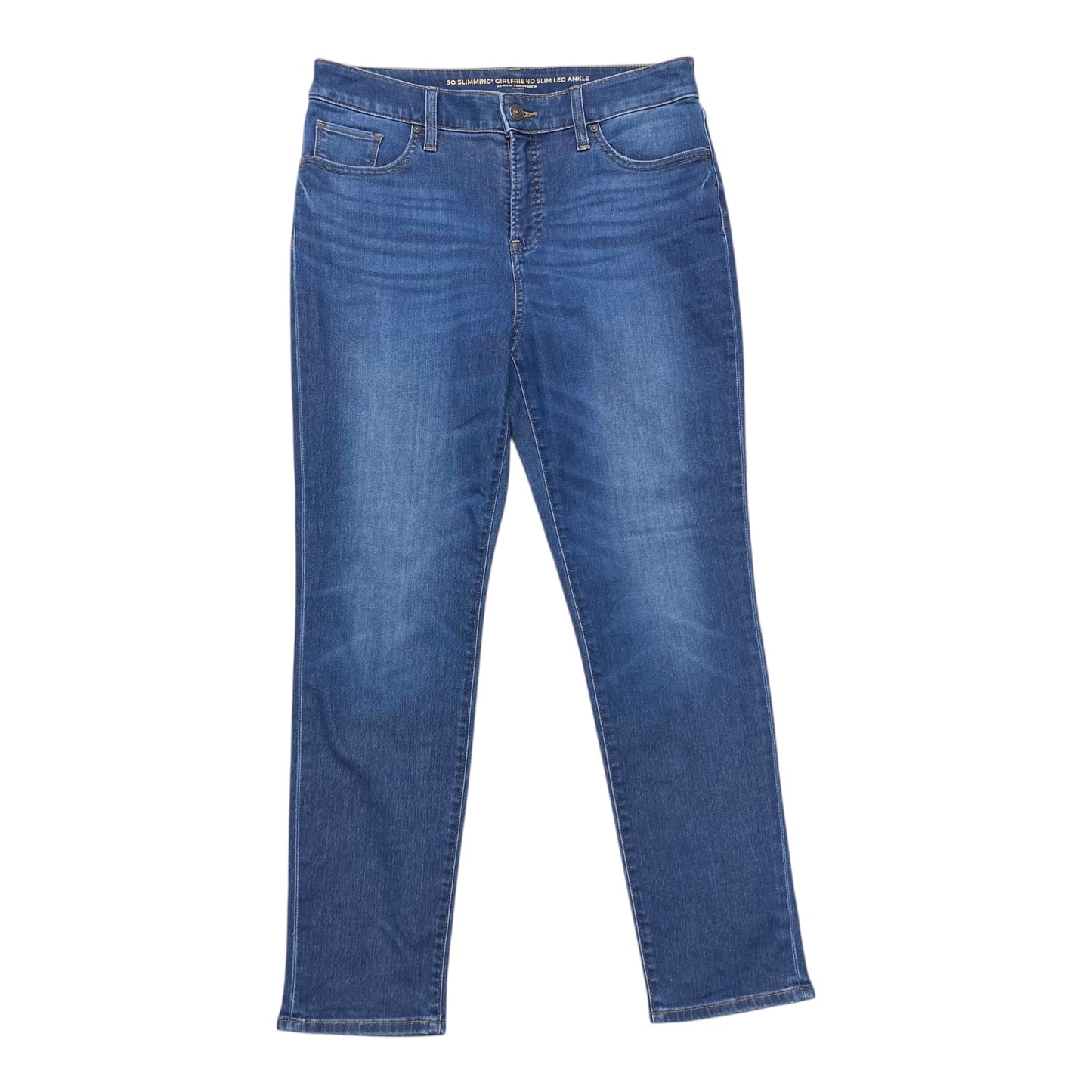 Jeans Skinny By Chicos In Blue Denim, Size:8