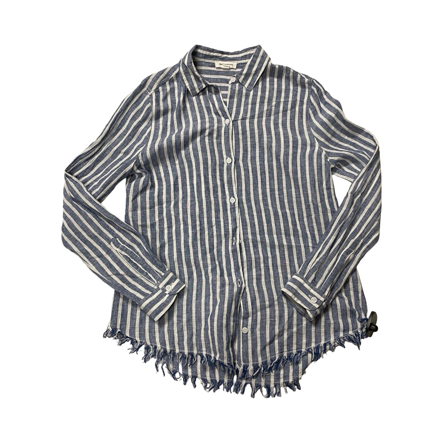 Top Ls By Beachlunchlounge In Blue & White, Size:S