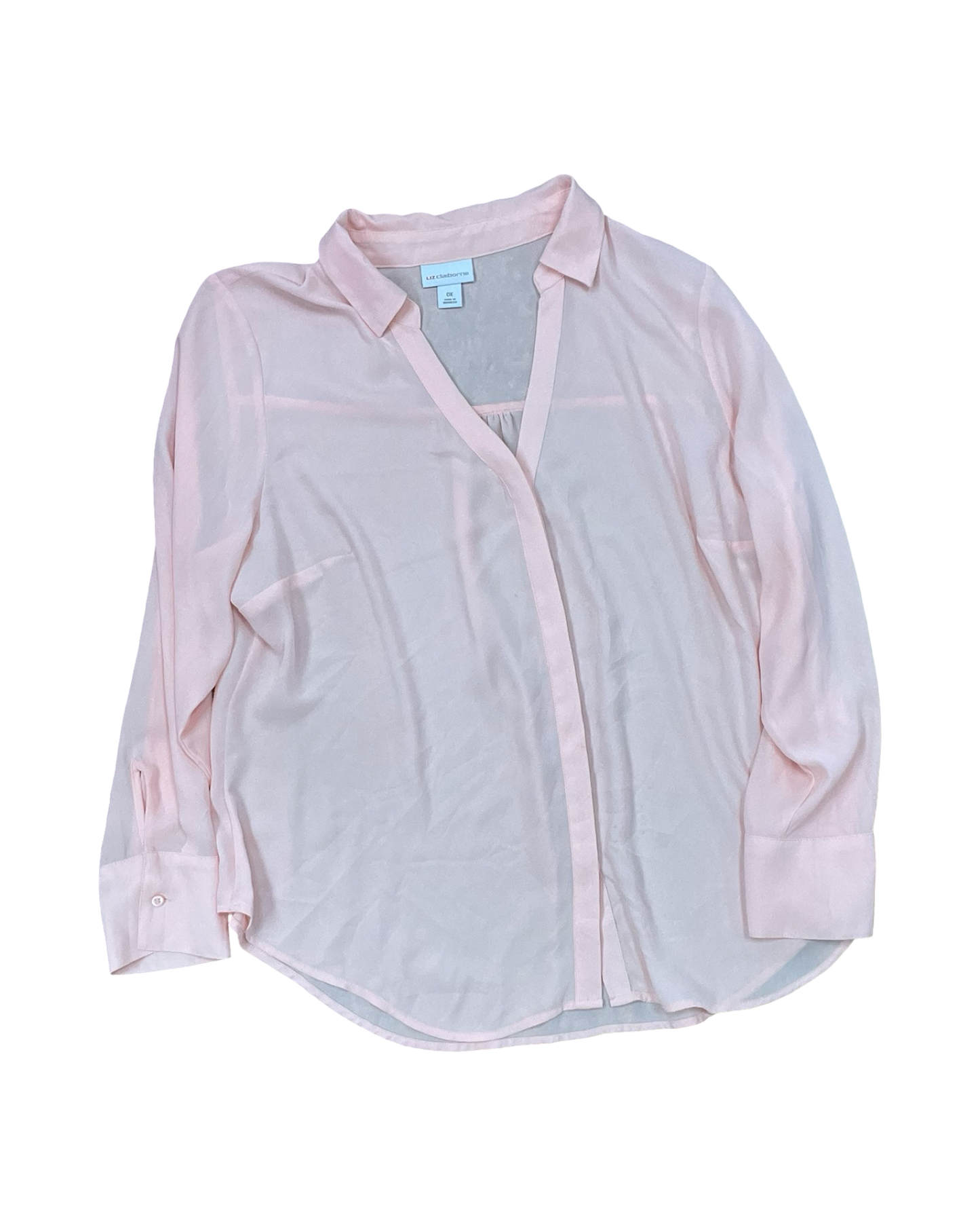 Top Ls By Liz Claiborne In Pink, Size:Xl