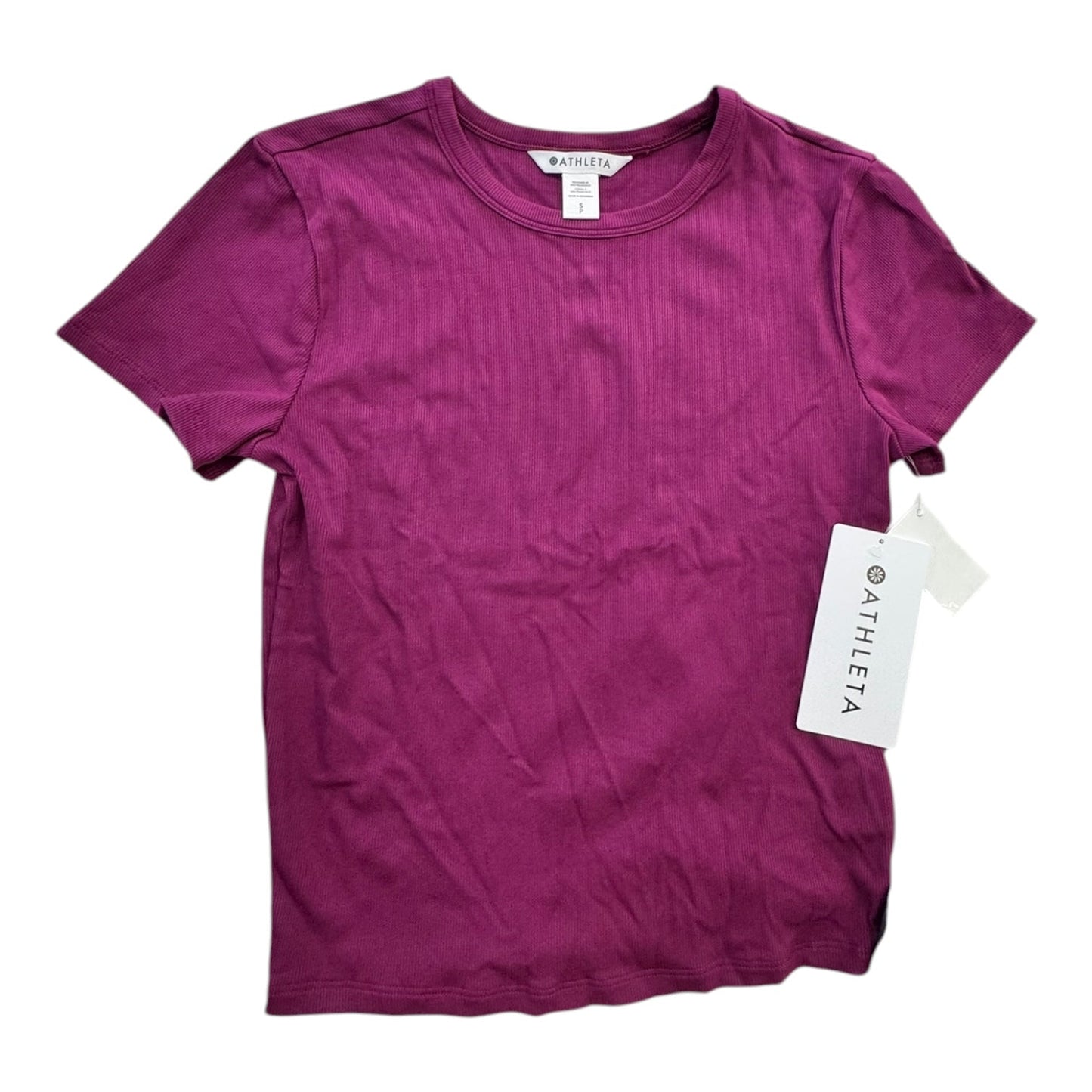 Athletic Top Ss By Athleta In Purple, Size:S