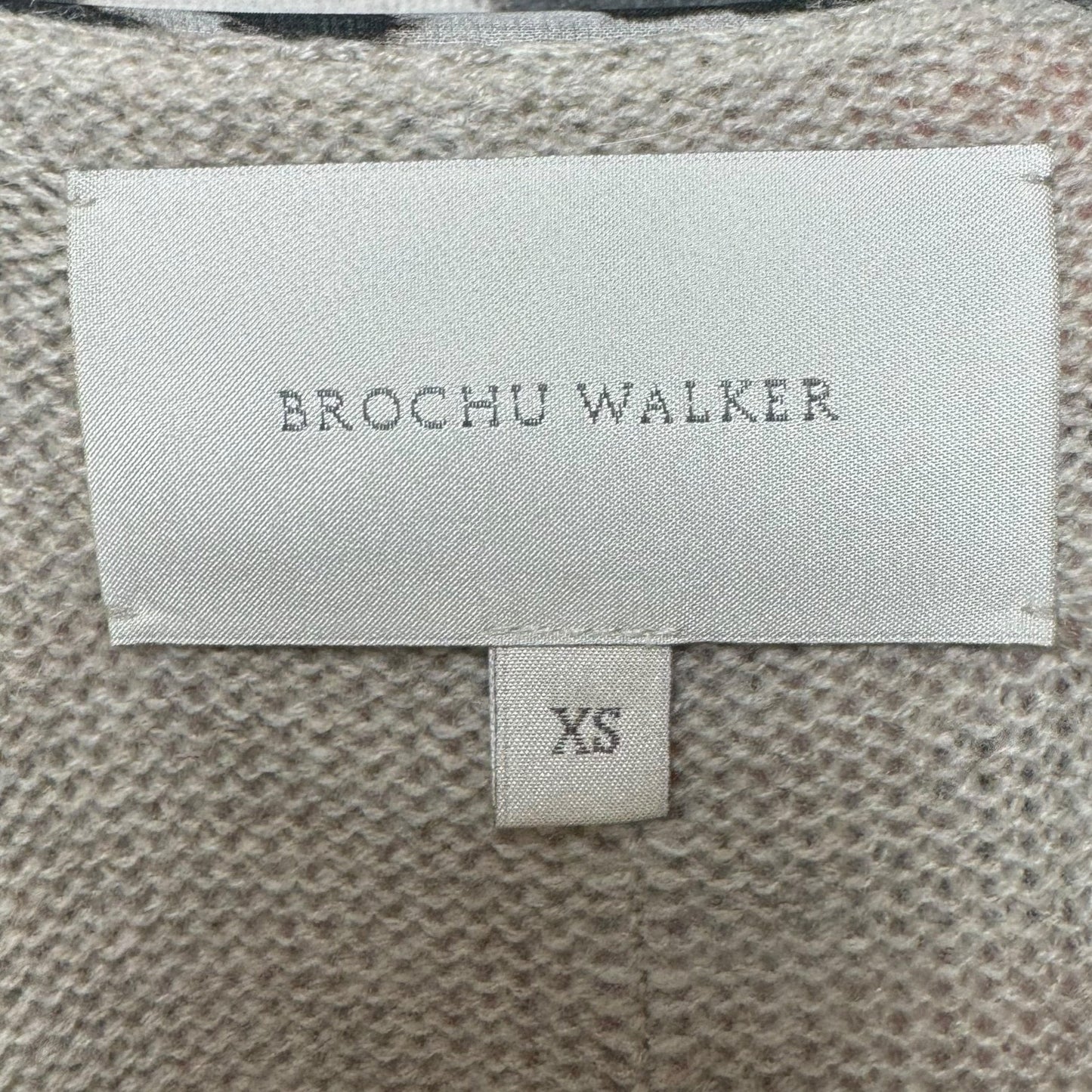 The Looker Layered Cashmere/Wool V Neck Sweater By Brochu Walker In Taupe, Size: XS