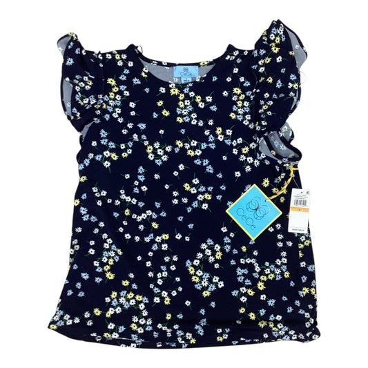 Top Ss By Cece In Blue & Yellow, Size:S