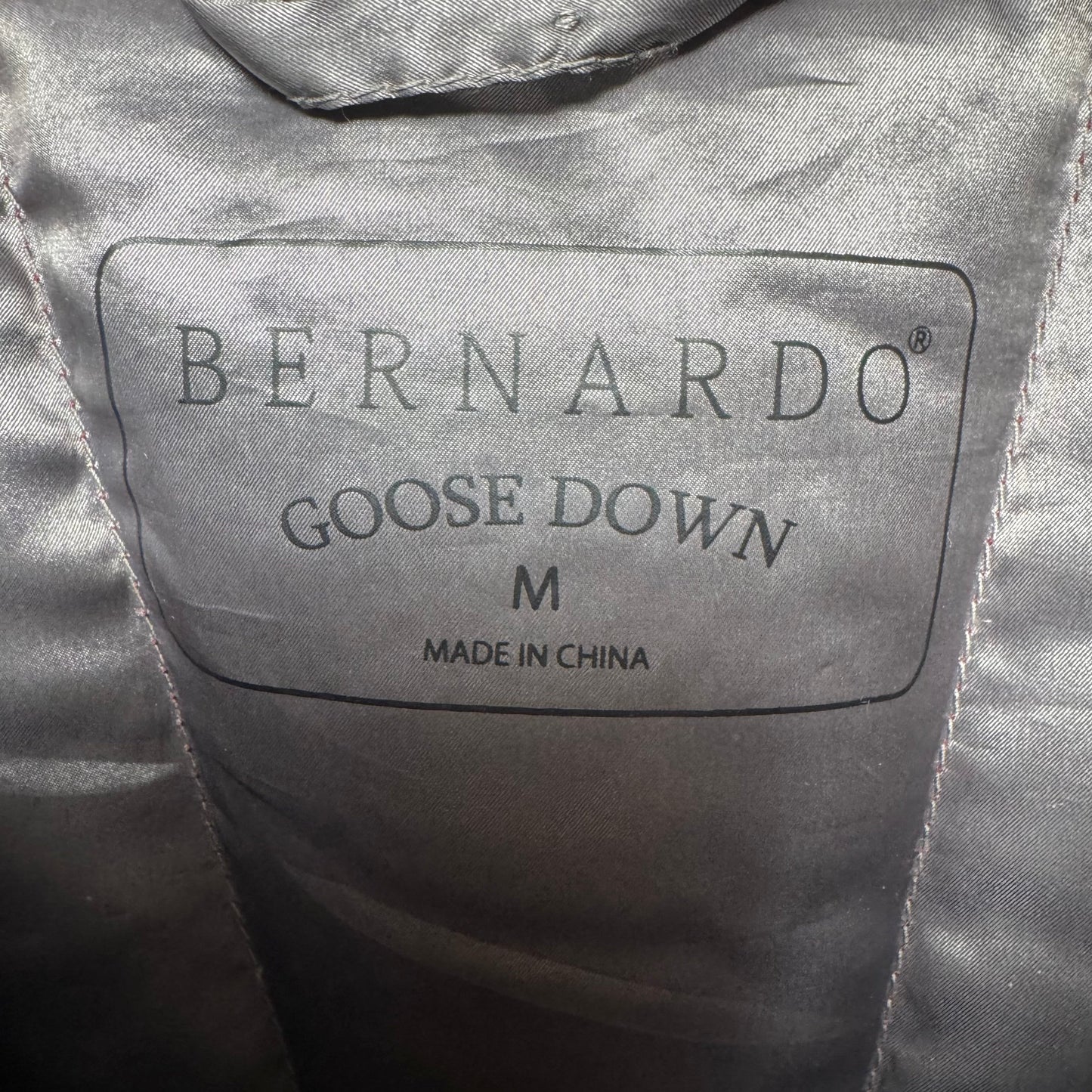 Jacket Puffer & Quilted By Bernardo In Maroon, Size: M