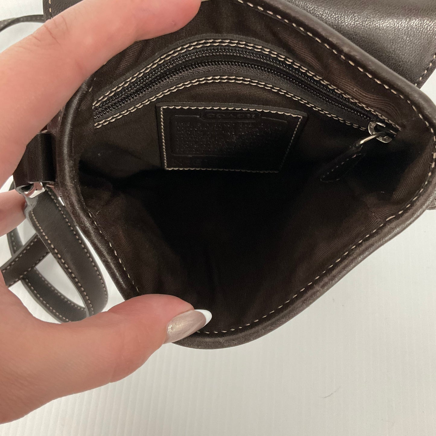 Crossbody Designer By Coach, Size: Small
