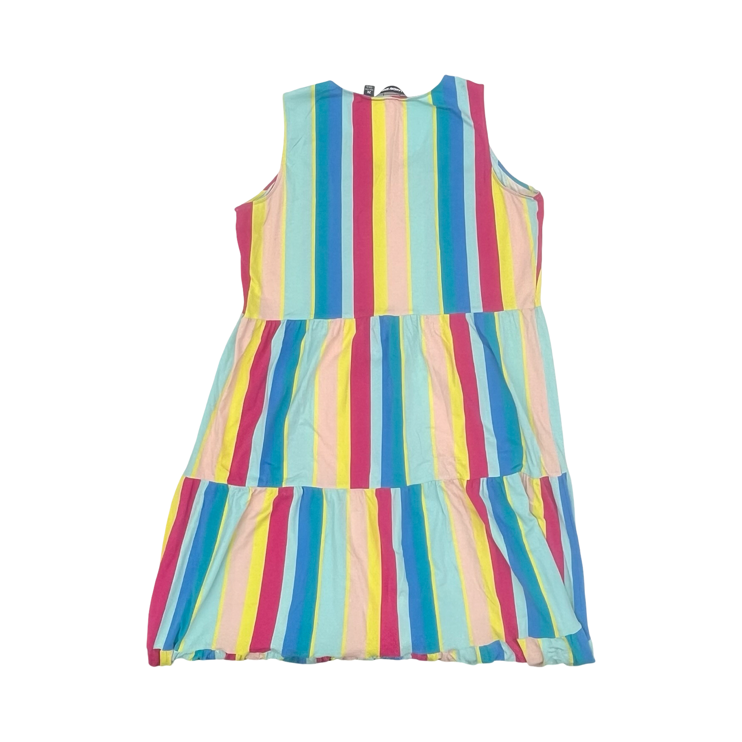 Dress Casual Midi By Lands End In Striped Pattern, Size:2X