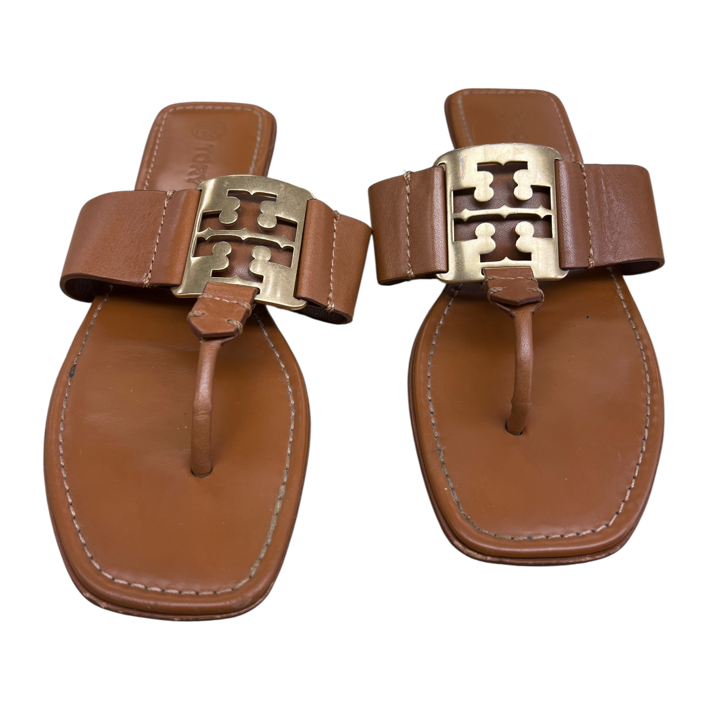 Sandals Designer By Tory Burch In Tan, Size:8