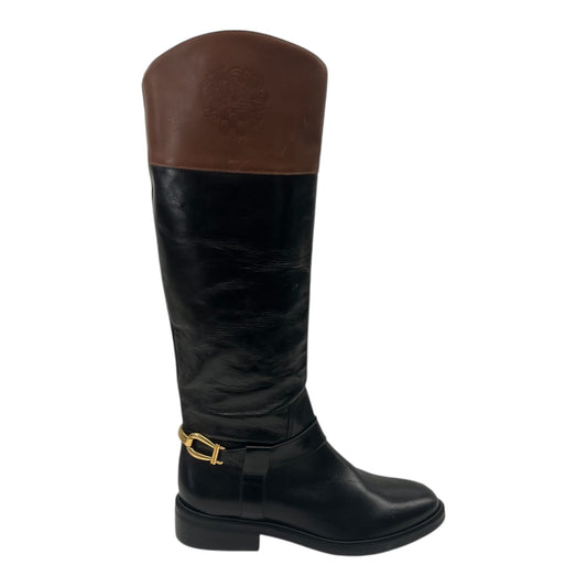 Boots Leather By Vince Camuto In Black & Brown, Size:7.5