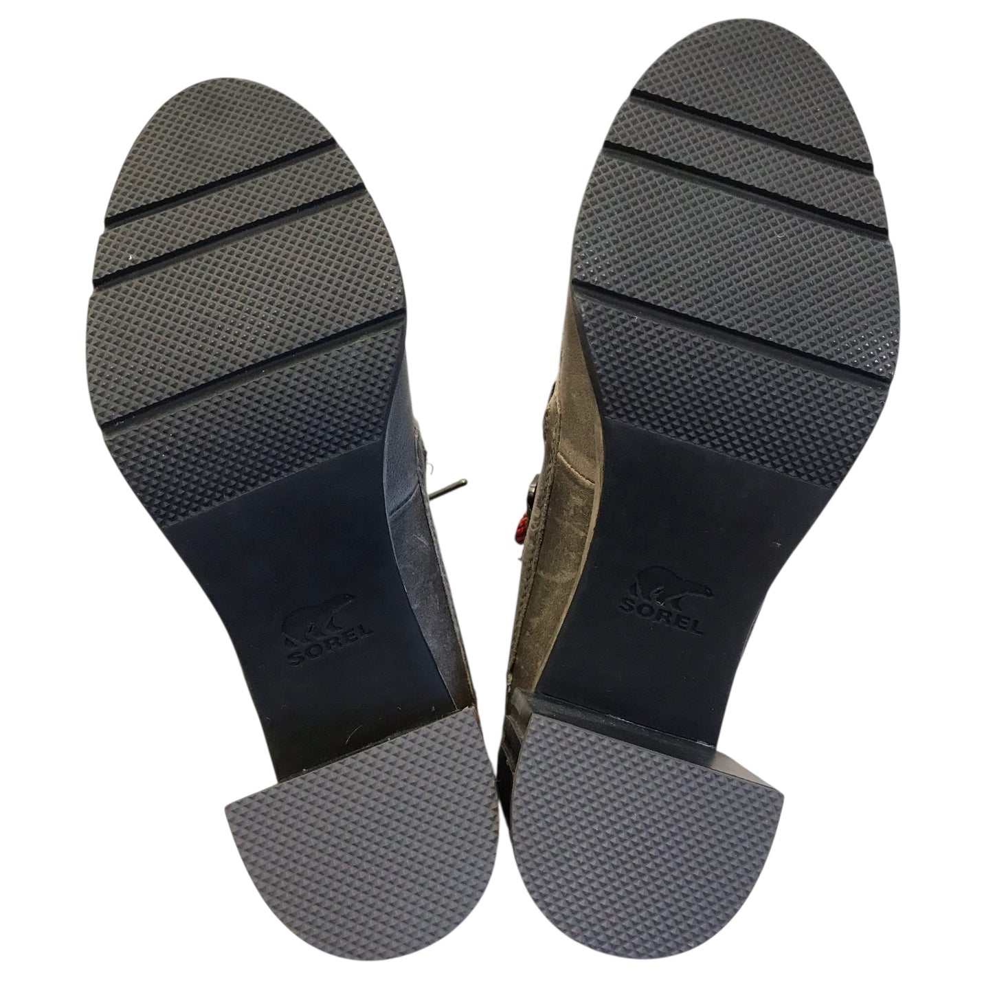 Boots Ankle Heels By Sorel In Taupe, Size:8.5