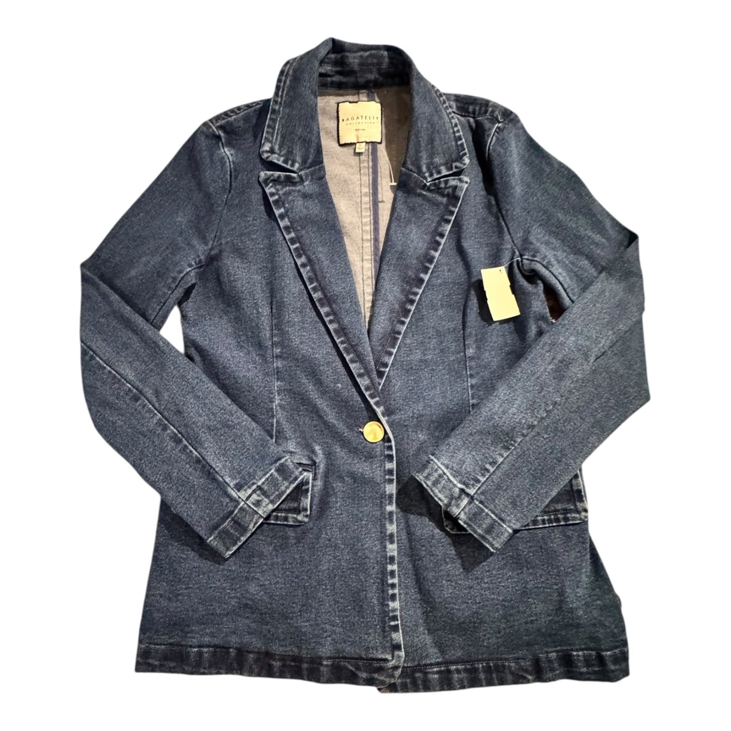 Jacket Denim By Bagatelle In Blue Denim, Size:M