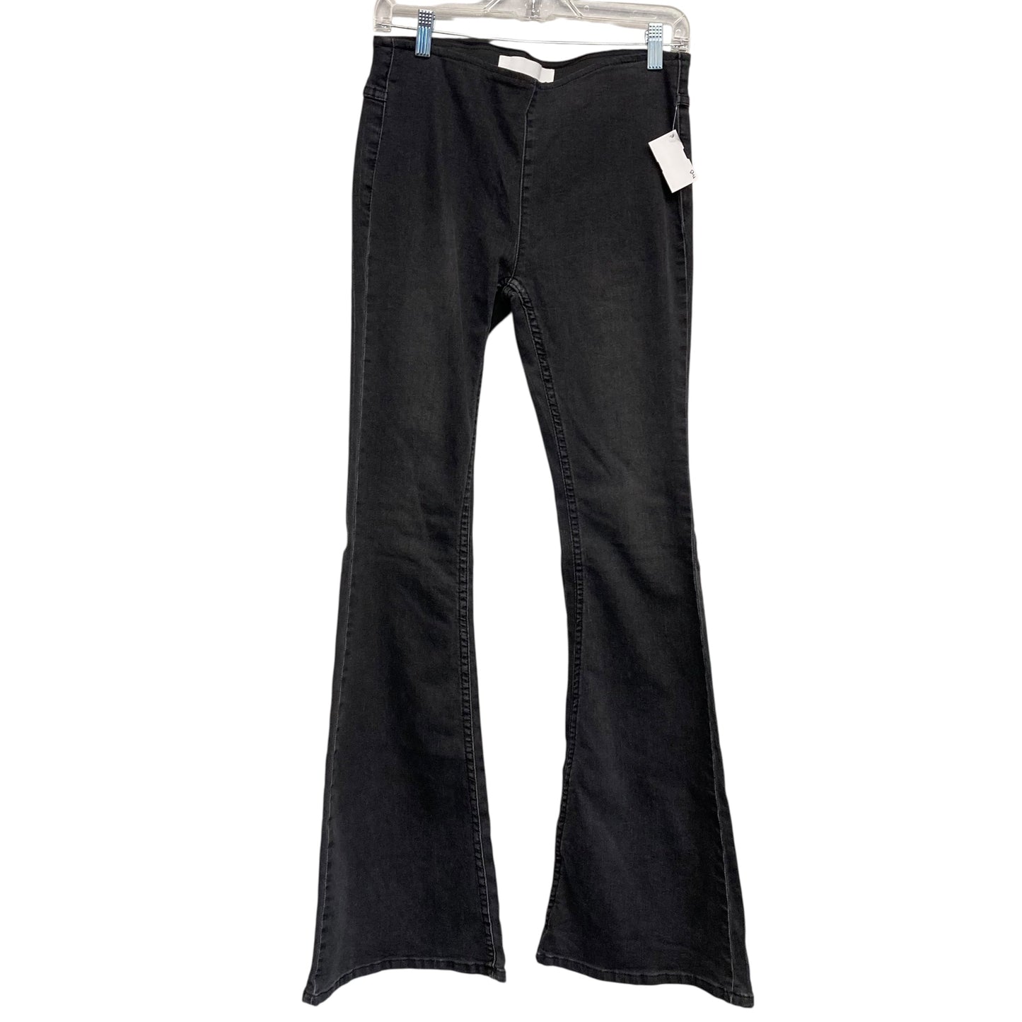 Jeans Flared By Newbury Kustom In Black Denim, Size:8