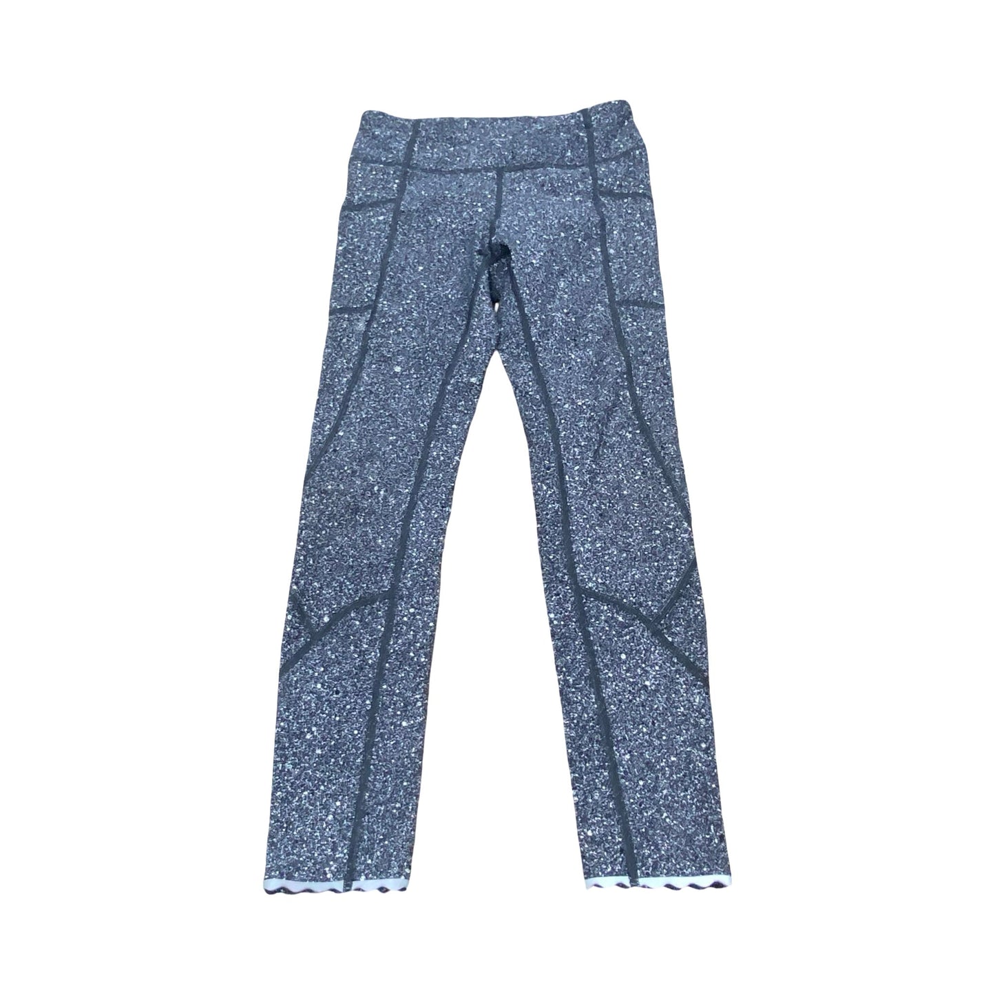 Athletic Leggings By Lululemon In Black & White, Size:4