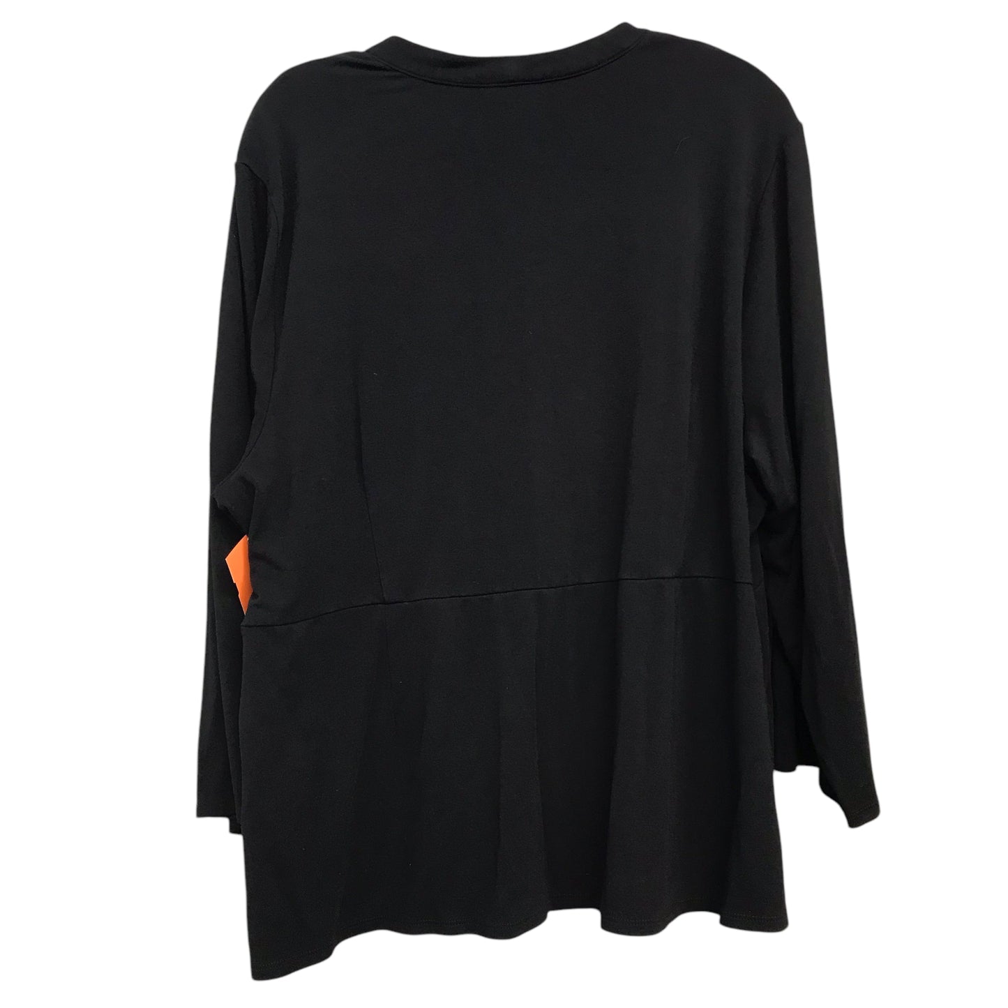 Top 3/4 Sleeve By J. Jill In Black, Size:2X