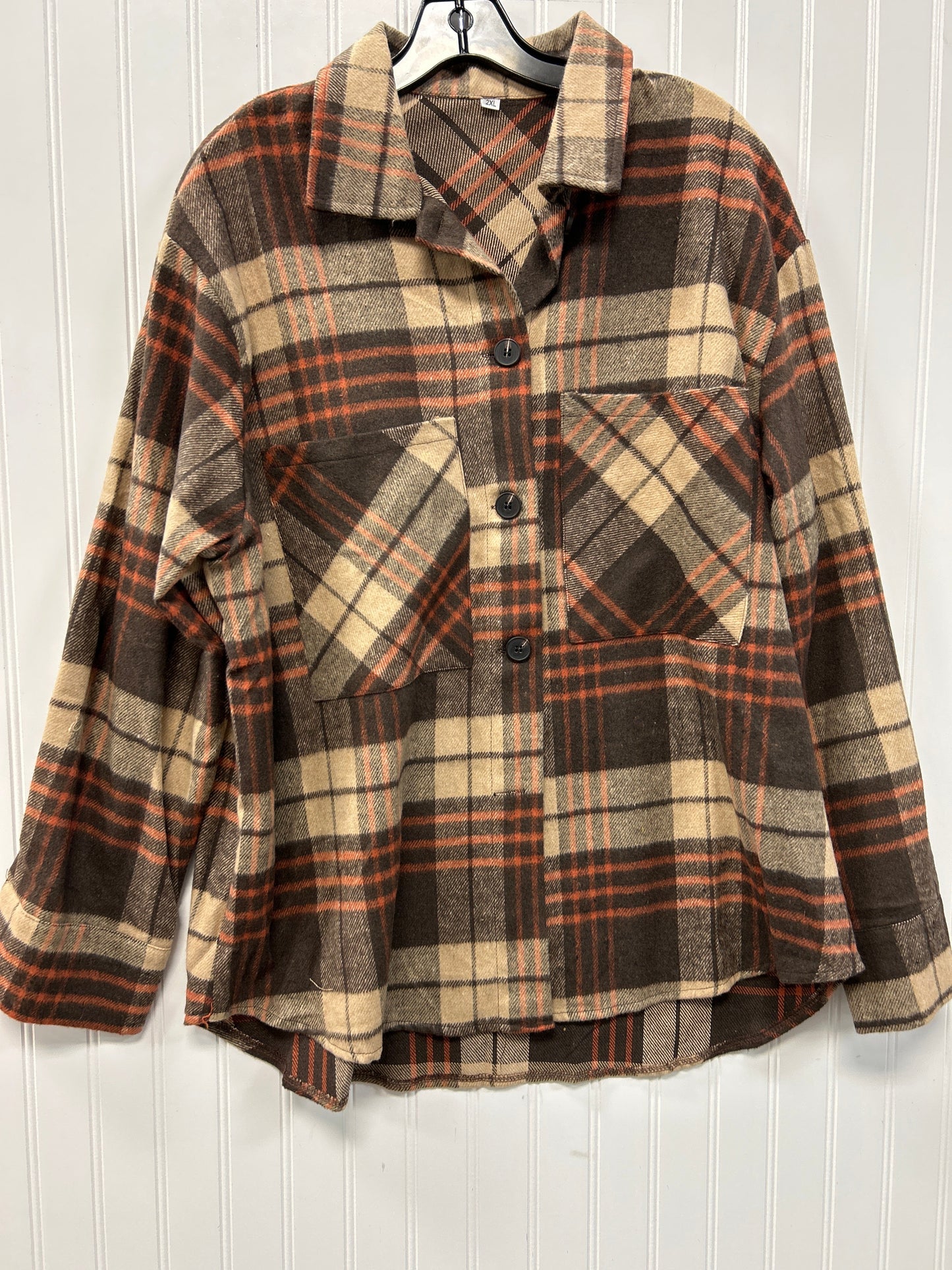 Jacket Fleece By Cmc In Brown, Size:2X