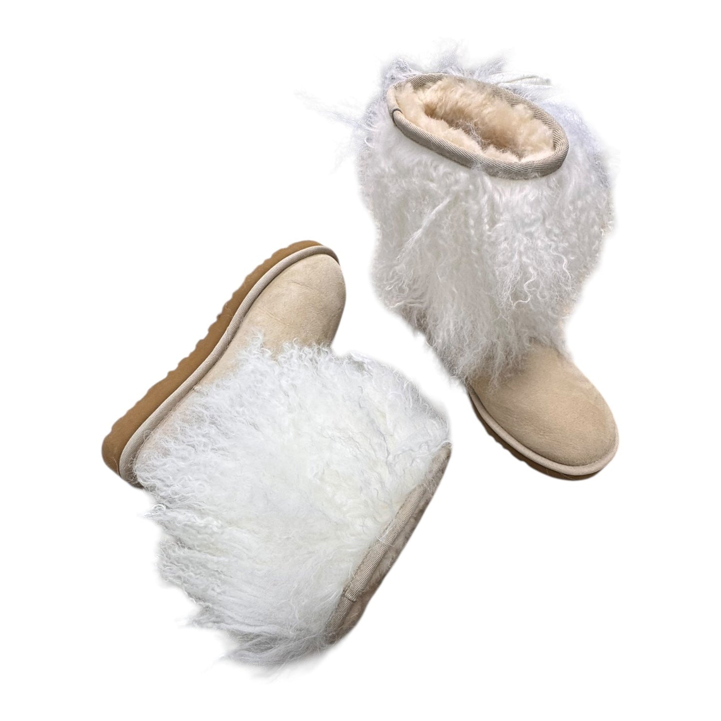 Boots Designer By Ugg In Cream, Size:6