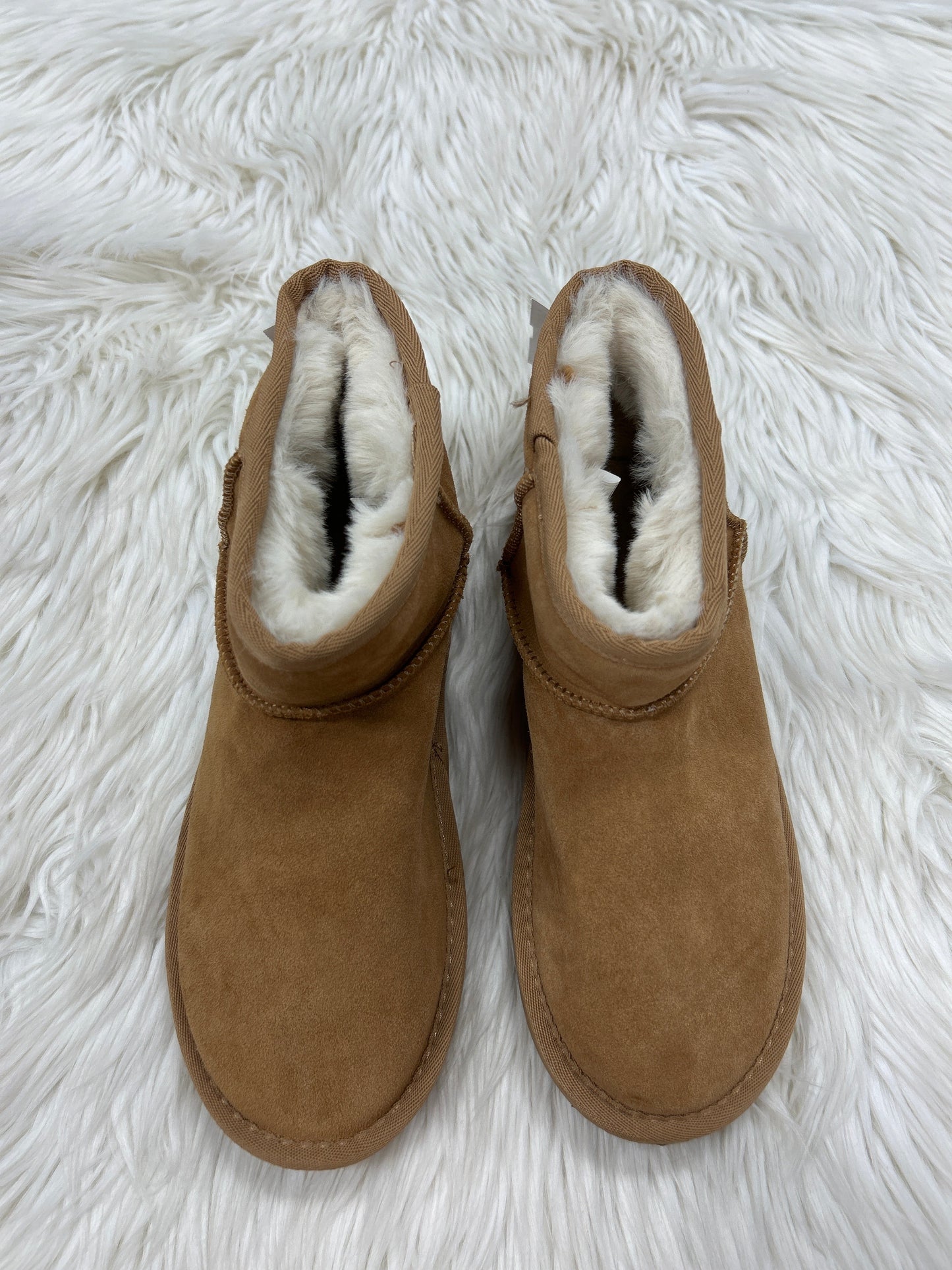 Boots Ankle Flats By Clothes Mentor In Brown, Size:10