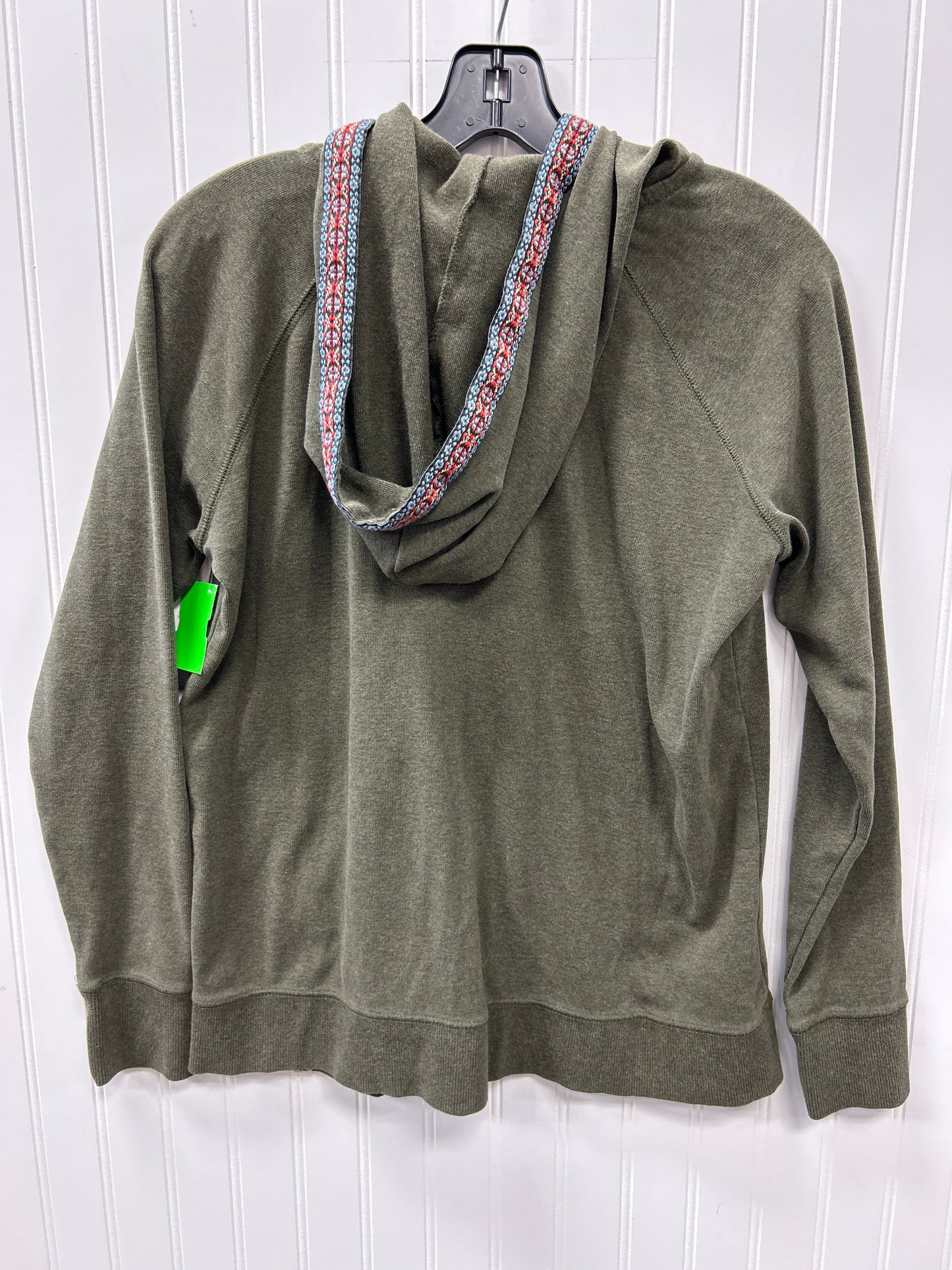 Sweatshirt Hoodie By Eddie Bauer In Green, Size:L